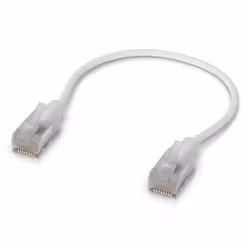 Ubiquiti UACC-Cable-Patch-EL-C6A-0.15M-W networking cable Translucent, White Cat6a - Additional view 2