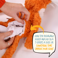 My Dog Luxury Soft Plush Monkey Toy for Dogs and Puppies, Stuff-Free Comforting and Calming Dog Toy, 40cm