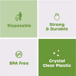 Comfy Package CP-HPC-9OZ-200-X6, Plastic, Transparent, 1200 pc(s)