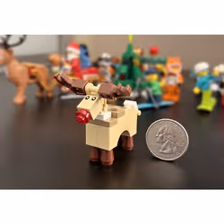 LEGO Holiday MiniFigure Animal - Reindeer (Rudolph with Red Nose) 10245