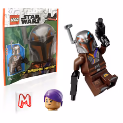 LEGO Star Wars Ahsoka Minifigure - Sabine Wren with Blasters (75362)