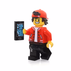 LEGO Hidden Side Minifigure - Jack Davids (Red Jacket Backwards Cap a