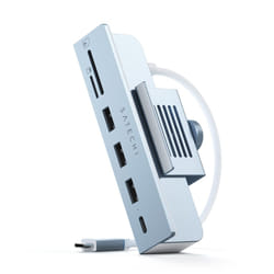 Satechi USB-C Clamp Hub Wired USB 3.2 Gen 2 (3.1 Gen 2) Type-C Blue