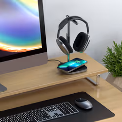 Satechi SV0155319010 mobile device charger Headphones, Headset, Smartphone Black, Grey USB Wireless charging Indoor - Additional view 6