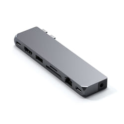 Satechi ST-UCPHMXM laptop dock/port replicator 2 x USB 3.2 Gen 2 (3.1 Gen 2) Type-C Grey