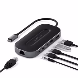 Satechi ST-U4MGEM laptop dock/port replicator Wired USB4 Black, Grey - Additional view 3