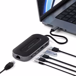 Satechi ST-U4MGEM laptop dock/port replicator Wired USB4 Black, Grey - Additional view 4
