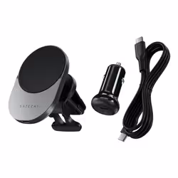 Satechi ST-Q2CCM mobile device charger Smartphone Black, Grey Cigar lighter Wireless charging Fast charging Auto - Additional view 4
