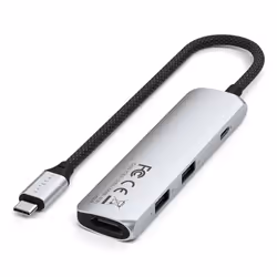 Satechi ST-P4SS interface hub USB Type-C 10000 Mbit/s Silver