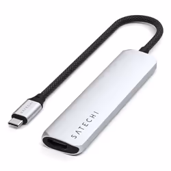 Satechi ST-P6SS, USB Type-C, HDMI, RJ-45, USB 2.0 Type-A, USB 3.2 Gen 2 (3.1 Gen 2) Type-A, USB Type-C, MicroSD (TransFlash), ...