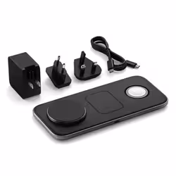 Satechi Qi2 Trio Smartwatch, Headphones, Smartphone Grey USB Wireless charging Indoor - Additional view 3
