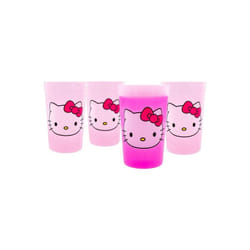 Hello Kitty 888781 Hello Kitty Color Changing Cup - Pink - Pack of 4