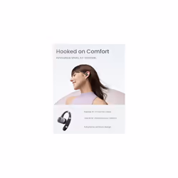 SHOKZ OpenFit Air Open-Ear Headphones, True Wireless Bluetooth Earphones with Mic, Fast Charging, 28h Playtime, IP54 Waterproof for Workout - Black