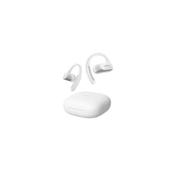 SHOKZ OpenFit Air Open-Ear Headphones, True Wireless Bluetooth Earphones with Mic, Fast Charging, 28h Playtime, IP54 Waterproof for Workout - White