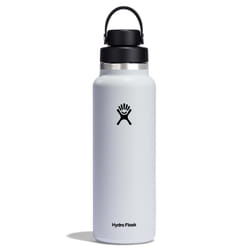 Hydro Flask 40 Oz Wide Flex Chug Cap  Stainless Stee  Double-wall  White