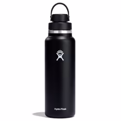 Hydro Flask 40 Oz Wide Flex Chug Cap Black Stainless Steel Double wall