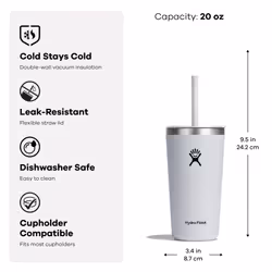 Hydro Flask 20 Oz All Around Tumbler Straw Lid Agave