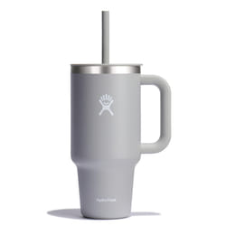 - Travel Tumbler 946 ml (32 oz) with Closable Press-In Straw Lid - Stainless Steel - Double Wall Vacuum Insulated - Splash resistant lid - BPA-Free -