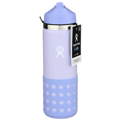 Hydro Flask 20 Oz Kids Wide Mouth Straw Cap And Boot Wisteria