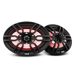 DS18 Hydro NXL-69 - High End Coaxial Speaker Pair - 2-Way Marine Speaker with Integrated RGB Lights - 375 Watt Car Audio System - Water Resi