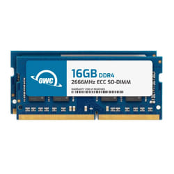 OWC 32GB (2X16GB) DDR4 RAM Compatible with Synology DiskStation DS723+ and DS923+ NAS System 2666MHz PC4-21300 CL19 ECC Unbuffered SODIMM 2Rx8 1.2V Me
