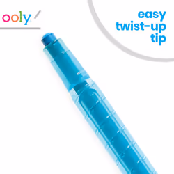 Ooly Yummy Yummy Twist Up Scented Crayons  Set of 10 Crayons for Kids with Fruit Scents  Twist the Barrel for More Crayon  Non-Toxic Wax Cra
