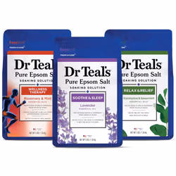 Dr Teal's Pure Epsom Salt Lavender Eucalyptus & Wellness Trio 3 Count - 9lbs Total
