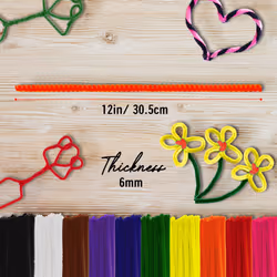 Pipe Cleaners- 1000 Pc. Pipe Cleaner 10 Assorted Colors Chenille Stems  Pipe Cleaners Craft  Fuzzy Sticks Great Craft Supplies DIY Art & Craft Project