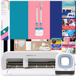 Cricut Joy Xtra and EasyPress Mini with Iron-On Vinyl Sampler Pack and Tool Kit Bundle - Cutting Machine with Small Heat Pres ...