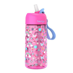 Bentgo Kids Water Bottle - New & Improved 2023 Leak-Proof  BPA-Free 15 oz. Cup for Toddlers & Children - Flip-Up Safe-Sip Straw for School  Sports  Da