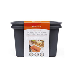 Full Circle FC11302-S Odor-Free Kitchen and Freezer Compost Bin  Scrap Happy  Slate