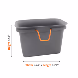 Full Circle FC11302-S Odor-Free Kitchen and Freezer Compost Bin  Scrap Happy  Slate