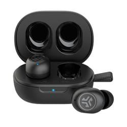 JLab JBuds Mini True Wireless Bluetooth Earbuds + Charging Case  Charcoal Black  IP55 Sweat and Dust Proof  Bluetooth Multipoint  Be Aware A