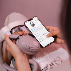 JLab JBuds Lux ANC Headset Wireless Head-band Calls/Music USB Type-C Bluetooth Mauve - Additional view 4