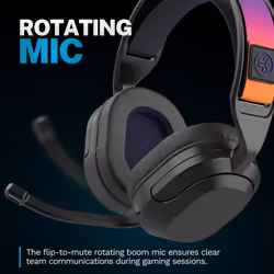 JLab Nightfall Headset Wireless Head-band Gaming USB Type-C Bluetooth Black - Additional view 8