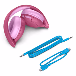 JLab JBuddies Pop Headset Wired & Wireless Head-band Calls/Music USB Type-C Bluetooth Pink - Additional view 4
