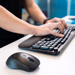 JLab Flow Mouse & Bundle keyboard Mouse included Universal RF Wireless + Bluetooth Black - Additional view 5
