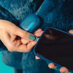 JLab Go Pop ANC Headset True Wireless Stereo (TWS) In-ear Calls/Music Bluetooth Teal, Transparent - Additional view 6