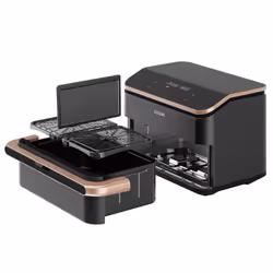 Cosori Dual Blaze Twinfry Chef Edition Double 10 L Stand-alone 2800 W Hot air fryer Dark Grey, Rose gold - Additional view 2