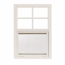 Shed Window 12"" W x 18"" H  Flush Mount Brown for Sheds  Playhouses