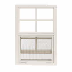Shed Window 12"" W x 18"" H  Flush Mount Brown for Sheds  Playhouses