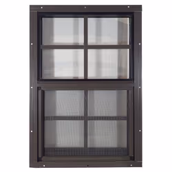 Apple Outdoor Supply Shed Window 14"" W x 21"" H  J-Lap Brown for Shed