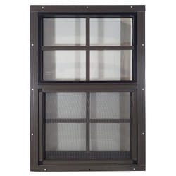 Apple Outdoor Supply Shed Window 14"" W x 21"" H  J-Lap Brown for Shed