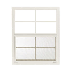 Shed Window 18"" W x 23"" H  Flush Mount White for Sheds  Playhouses