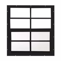 Shed Window 24 W x 27 H Flush Mount for Sheds Playhouses and Chicken Coops 1 PK Black
