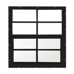 Shed Window 24 W x 27 H  Flush Mount for Sheds  Playhouses  and Chicken Coops 1 PK Black