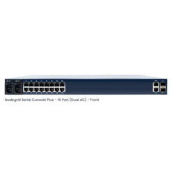 ZPE Nodegrid Serial Console Plus NSC Plus 16-port Cisco Rolled, Dual AC, 2-Core Intel CPU, 4GB DDR4, 16GB encrypted solid-state storage, 2 SFP+, 2 GbE, 2 USB 3.0, 1 console