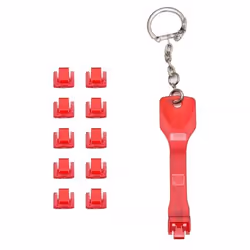SYBA SY-ACC24053 port blocker Port blocker key RJ-45 Red 10 pc(s)