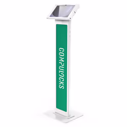 Compulocks Galaxy Tab A9+ Apex Enclosure Brandable Floor Stand - White, 27.9 cm (11"), Samsung, Galaxy Tab A9 Plus | 11"| 202 ...