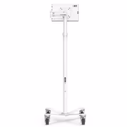 Compulocks iPad 10th-11th (A16) Gen, Apex Enclosure Medical Rolling Cart Extended - White